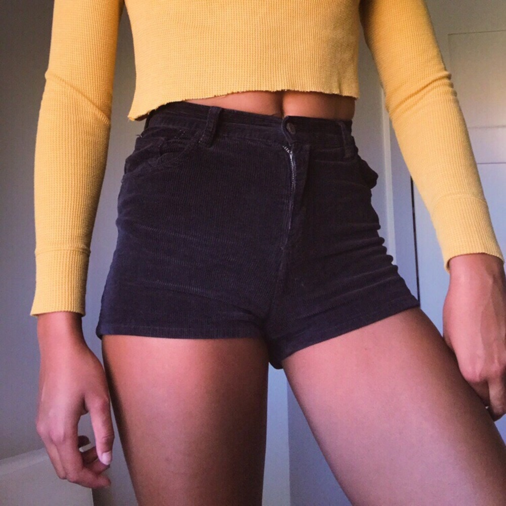 navy blue corduroy brandy Melville Shorts